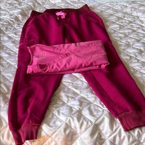 Figs Magenta with Pink Drawstring